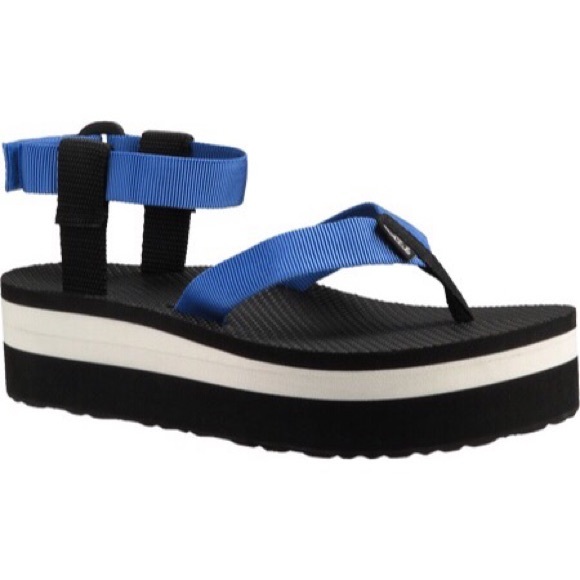 teva platform flip flops